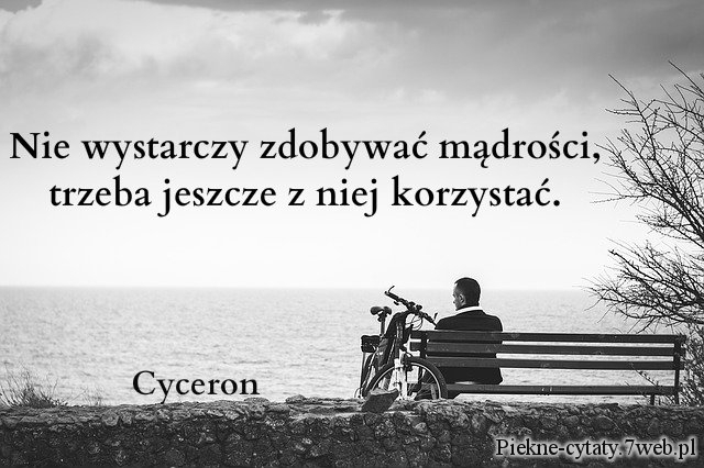 Nie wystarczy zdobywać mądrości, trzeba jeszcze z niej korzystać