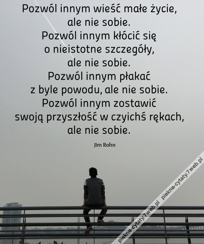 Pozwól innym wieść małe ...