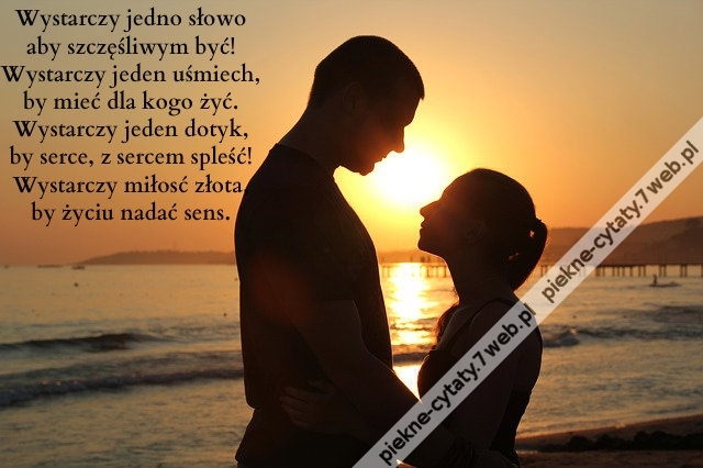 Wystarczy jedno słowo aby ...